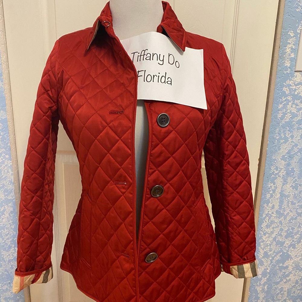 Burberry Brit Copford quilted jacket in red
